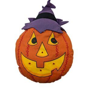 Vtg1991 Avon Light Up Jack O Lantern Pumpkin Plush  12” Halloween Decor READ